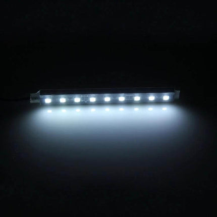 Car Interior LED Floor Light RGB Mood Lamp For Dash And Floor glowing white LED strip mood lighting showing floor illumination