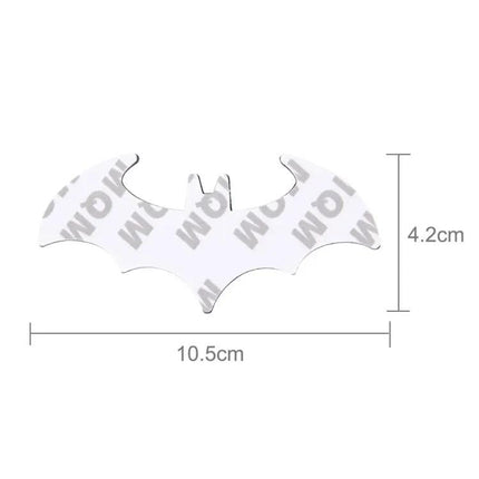 Bat-Shaped Shining Metal Decal for Everyday Car Styling