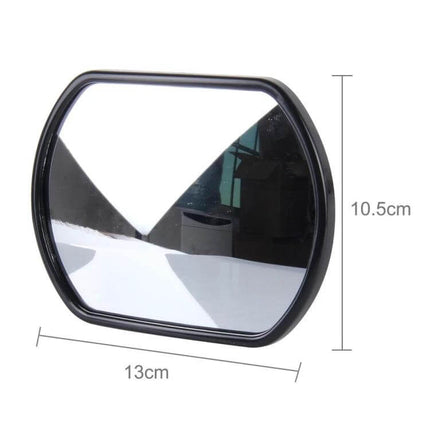 Black Wide Angle Blind Spot Rear View Mirror for Trucks - compact 13x10.5cm black truck blind spot mirror, durable wide-angle rearview accessory