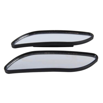Adjustable Wide Angle Black Car Blind Spot Mirrors for Everyday Driving – pair of black wide-angle stick-on mirrors