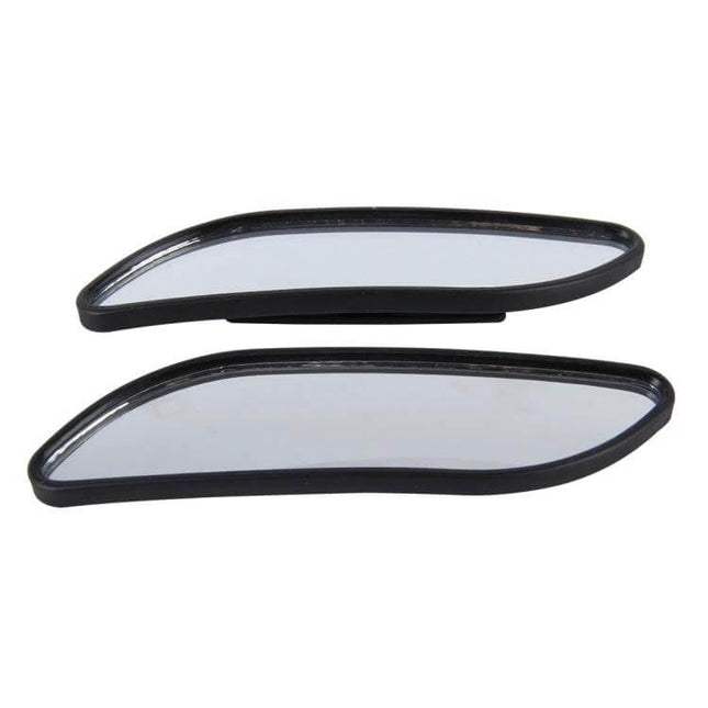 Adjustable Wide Angle Black Car Blind Spot Mirrors for Everyday Driving – pair of black wide-angle stick-on mirrors
