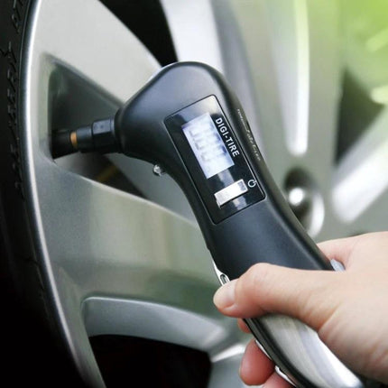 Essential Multi-Tool for Travel and Vehicle Safety - compact digital tire pressure gauge and multi-tool for roadside checks