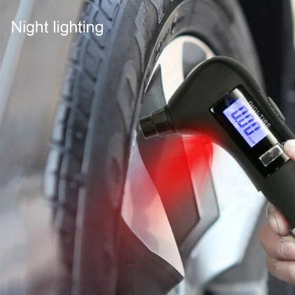 Essential Multi-Tool for Travel and Vehicle Safety digital tire pressure gauge with night lighting handheld tool