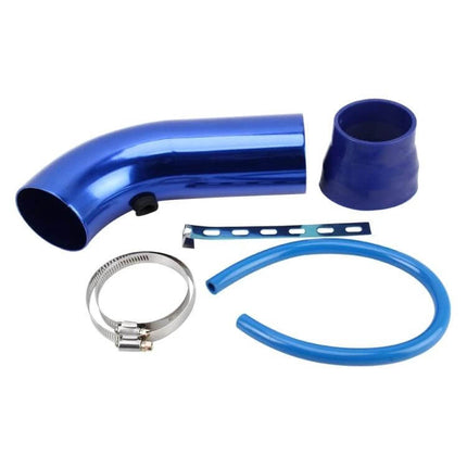 Universal Aluminium Air Intake Pipe For Most Vehicles – blue universal aluminum intake pipe kit with clamps and silicone coupler