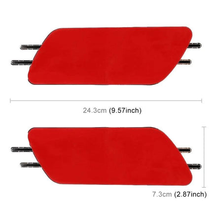 Set of 2 Random Car Styling Decorative Stickers for Easy Vehicle Decoration - red pair 24.3x7.3cm removable bumper decals