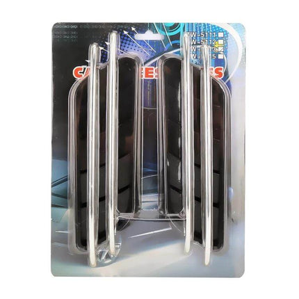 Set of 2 Random Car Styling Decorative Stickers for Easy Vehicle Decoration - chrome bumper and door trim stickers in retail packaging