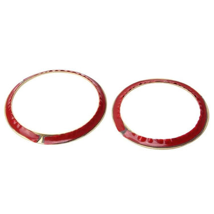 BMW 3 Series Steering Wheel Emblem Decoration Ring - red decorative emblem rings for steering wheel trim, easy install interior accent