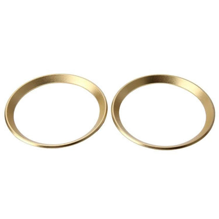 BMW 5 Series Decorative Steering Wheel Logo Ring gold trim pair for steering wheel interior accent