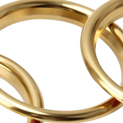 Aluminum Alloy Decorative Rings for Audi A3 Air Vents - gold finish close-up, durable rust-proof trim rings