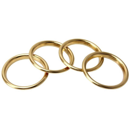 Aluminum Alloy Decorative Rings for Audi A3 Air Vents - gold aluminum alloy rings set for dash air vent trim, wear-resistant and rust-proof