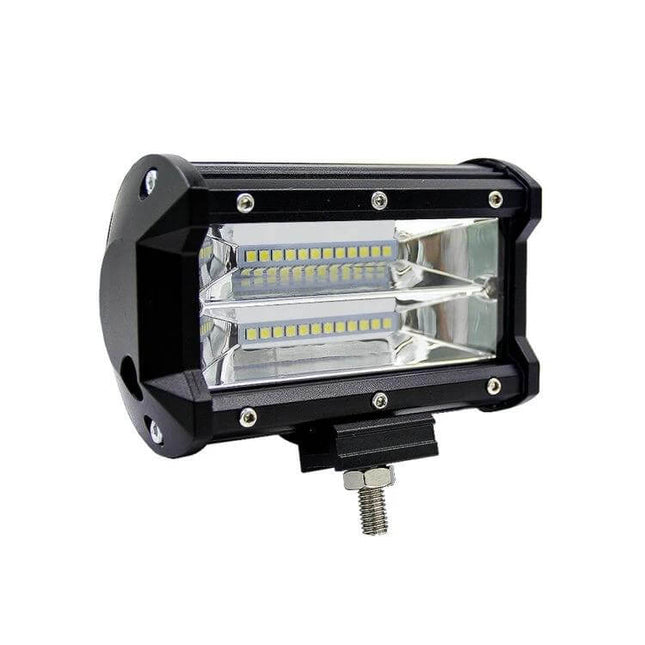 5 Inch Off Road Two Bar LED Work Light Waterproof Yellow rugged aluminum housing with dual LED bars and mounting bracket