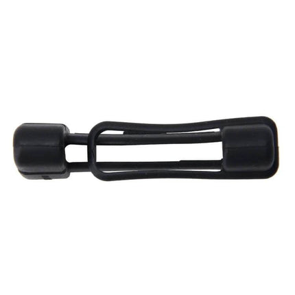 Universal Adjustable Protective Cover for Car Seat Belt Buckles shown in black, slim noise-reducing buckle protector for car seats