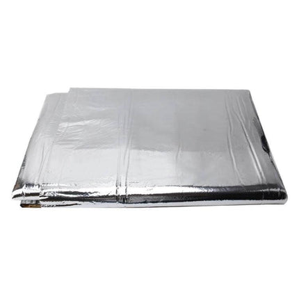 Car Engine Heat and Sound Insulation Mat with Adhesive, 1m x 1.4m Size - silver reflective adhesive insulation mat for engine bay protection