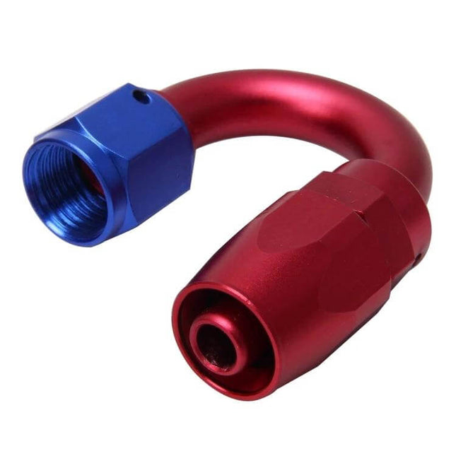 180 Degree Swivel Oil Fitting Aluminum Alloy for Car anodized red and blue swivel hose fitting for engine bays