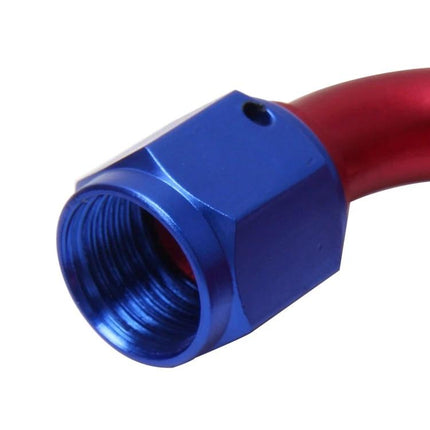 180 Degree Swivel Oil Fitting Aluminum Alloy for Car red blue anodized aluminum hose swivel fitting close-up