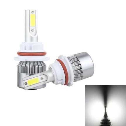 Car LED Headlight Kit For Clear Night Driving And Safer Visibility - 6000K cool white LED replacement bulb with heat sink, easy install, improved night visibility