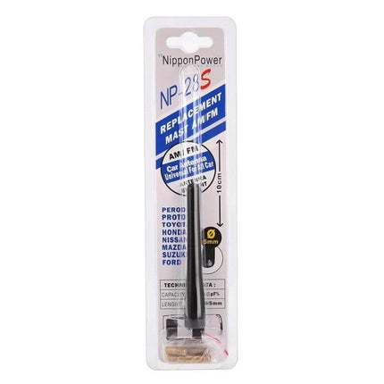 Compact 10cm Car Antenna for Enhanced Radio Reception - compact 1.5x10cm AM/FM replacement antenna for improved car radio signal