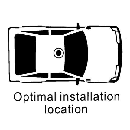Modified Car Antenna Aerial for Radio Reception, 18cm Length installed on vehicle roof center for optimal AM/FM reception and adjustable angle positioning