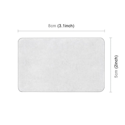 Rectangle Shaped USA Flag Decorative Sticker for Vehicles on aluminum alloy, 8cm x 5cm rectangle shown for vehicle bumpers and windows