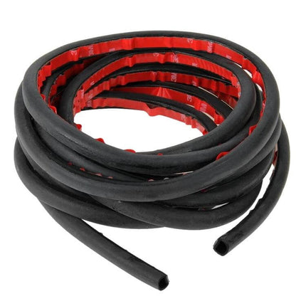 D-Shaped Car Noise Reduction Sealing Strip, 5 Meters - black adhesive weatherproof door and window seal for reducing road noise, dust and moisture