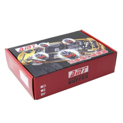 D Type Car Shock Absorber Spring Bumper Red for Everyday Driving red D-shaped bumper box showing product packaging for quick inspection