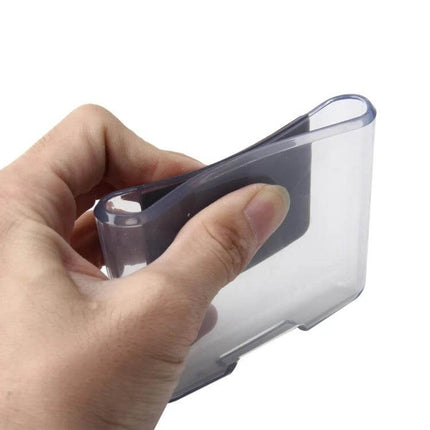 Shunwei Transparent Car Storage Bag for Mobile Phones - clear PVC dashboard phone holder for easy access and visibility