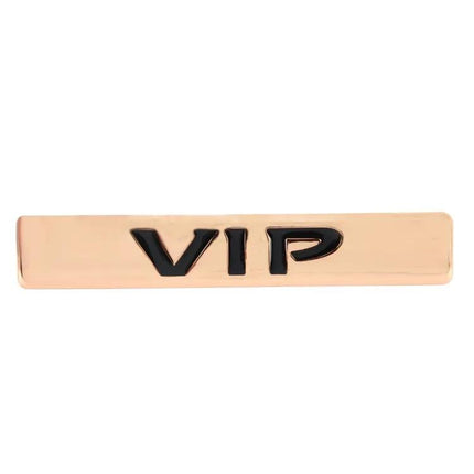 3D Metal VIP Logo Car Sticker for Vehicle Identification and Decorations