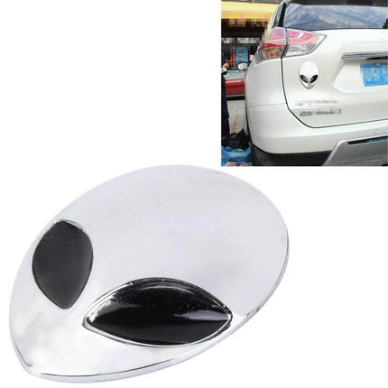 Durable Wizard Head Shaped 3D Metal Sticker for Car Decoration - silver wizard head car decal, waterproof self-adhesive exterior accessory