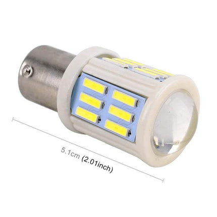 Car Turn and Reversing Light With Projector Lens 2 Pack — ceramic 51x22mm LED bulb with projector lens for clear turn and reverse signaling