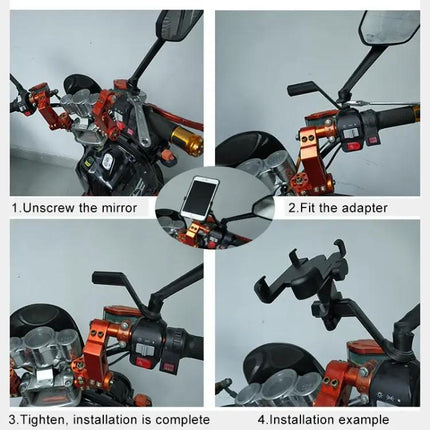 Aluminum Alloy Rear View Mirror Bracket for Motorcycles | Syndmart