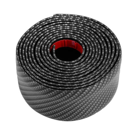 Universal Car Door Threshold Decorative Sticker, 5CM x 3M - black carbon fiber patterned protective roll for door sills