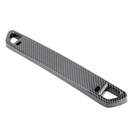 Universal Durable Plastic Car License Plate Holder with carbon fiber texture, universal fit for cars trucks and motorcycles, durable plastic mounting frame