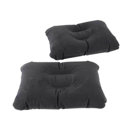 Inflatable Car Mattress for Travel, Camping, and Road Adventures - black inflatable car pillow set for backseat comfort and sleep
