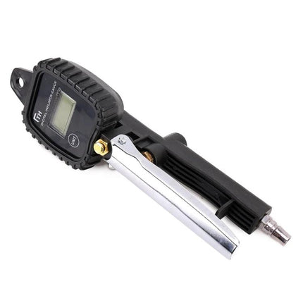 Essential Tire Pressure Gauge for Safe Daily Driving - digital handheld gauge with LCD, metal lever and hose fitting for quick accurate checks