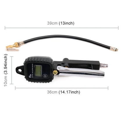 Essential Tire Pressure Gauge for Safe Daily Driving - compact digital gauge with hose and clip for accurate tire checks before commutes or trips