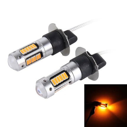 H3 LED Fog Light 2 Pack For Cars Easy Install Foggy Weather