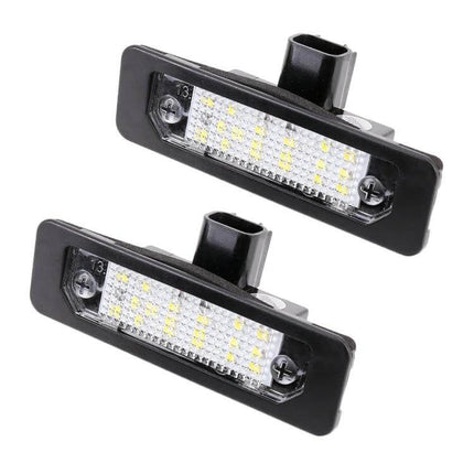 2-Piece LED License Plate Light 6000K For Mustangs – plug-and-play rear plate LED set for 2010-2014 Mustangs, cool white 6000K, 2-piece