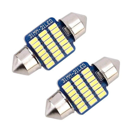 Car License Plate And Dome Light 21LED Cool White For Interior Use - compact 21-LED module for license plate, dome, door and reading lights