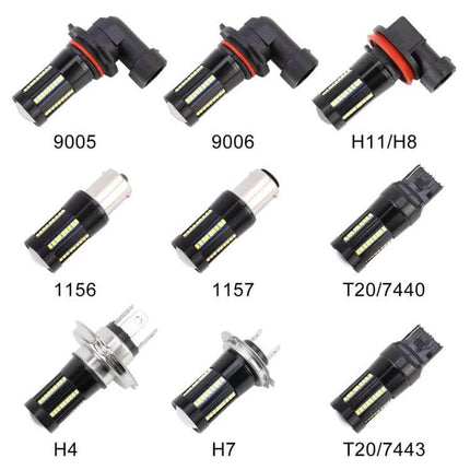 LED Car Turn And Reverse Light For Backup Use 66 LEDs high-brightness replacement bulbs in multiple base types (9005, 9006, H11/H8, 1156, 1157, T20/7440, H4, H7, T20/7443)