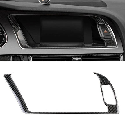 Carbon Fiber Decorative Sticker for Audi A4L, A5, Q5 Navigation Frame – carbon fiber dashboard trim for navigation screen