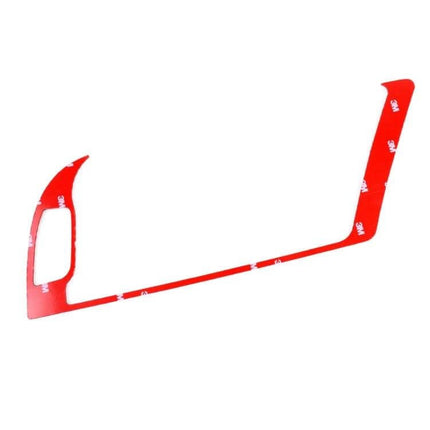 Carbon Fiber Decorative Sticker for Audi A4L, A5, Q5 Navigation Frame - red-adhesive backing trim for dashboard upgrade