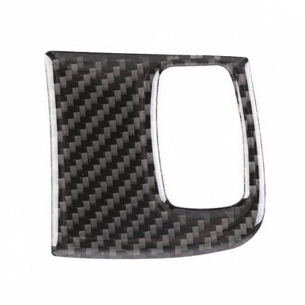 Carbon Fiber Decorative Sticker for Audi A4L, A5, and Q5 Key Panels - black carbon fiber key panel cover