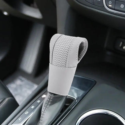 Universal Nonslip Genuine Leather Car Gear Shift Knob Cover