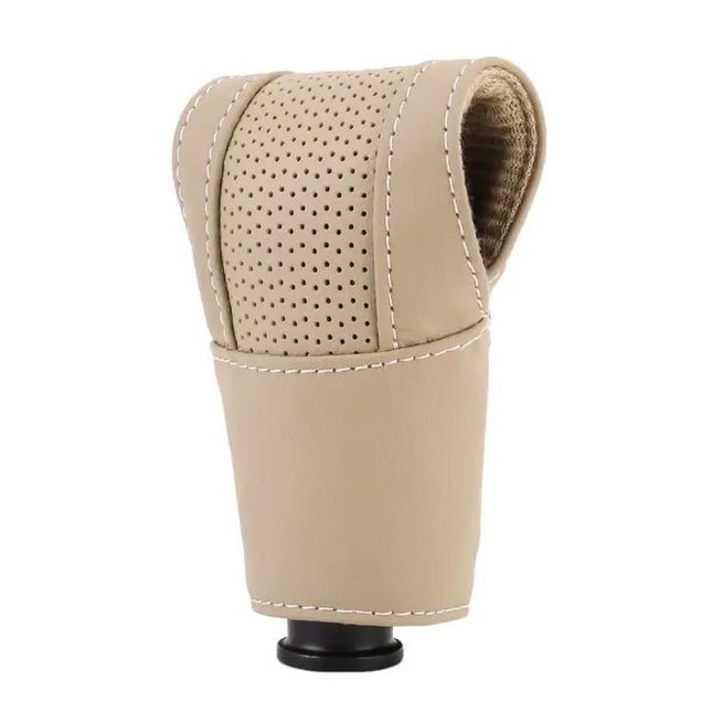 Universal Nonslip Genuine Leather Car Gear Shift Knob Cover | Syndmart