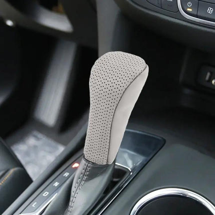 Genuine Leather Nonslip Cover for Car Gear Shift Knobs