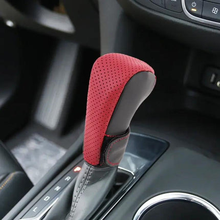 Genuine Leather Car Gear Shift Knob Cover for Comfortable Driving