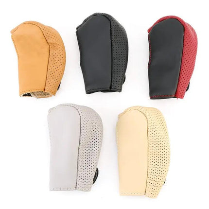 Genuine Leather Car Gear Shift Knob Cover for Comfortable Driving
