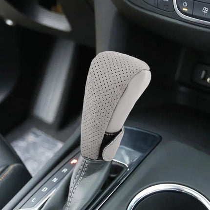 Genuine Leather Car Gear Shift Knob Cover for Comfortable Driving