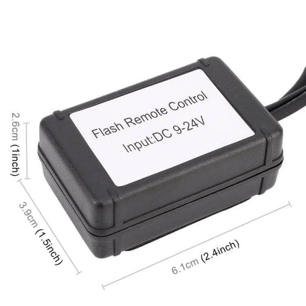 Universal Car LED Strobe Light With Remote Control For Vehicle Safety compact DC 9-24V flash remote module, easy-install small footprint