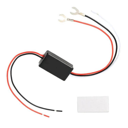 Universal Car LED Running Light With Remote Control module wiring harness and remote-compatible inline controller for 12V vehicles